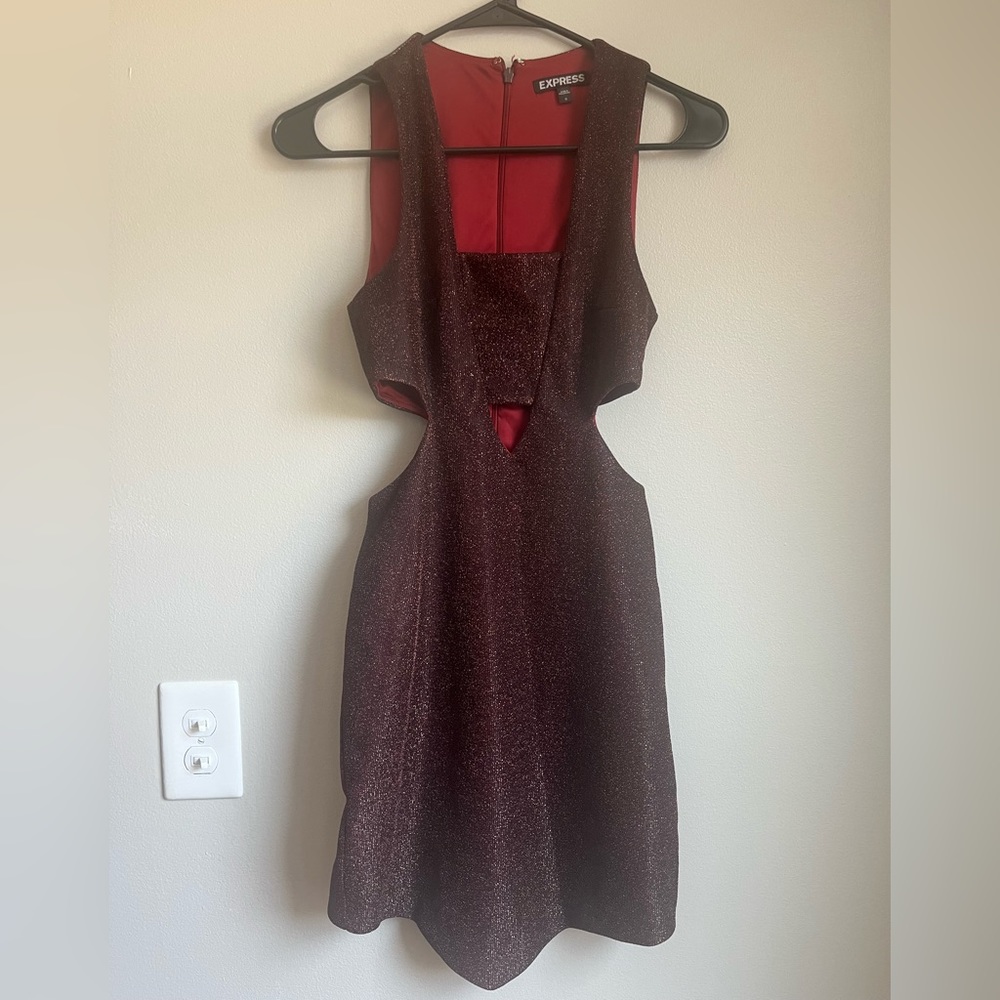 Express Sparkly Cocktail Dress - image 1